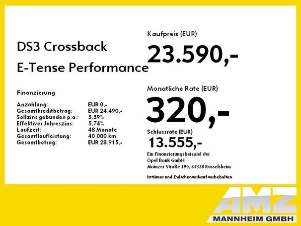 DS Automobiles 3 Crossback E-Tense Performance Line+ 100 kW image number 6