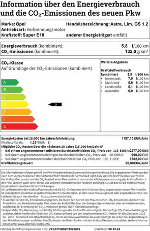 Opel Astra 96 kW image number 20