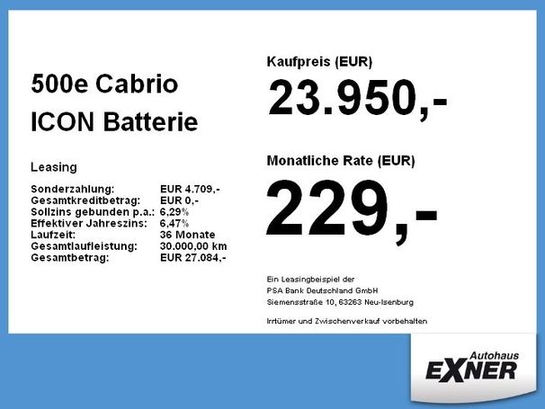 Fiat 500 e 42 kWh 87 kW image number 5