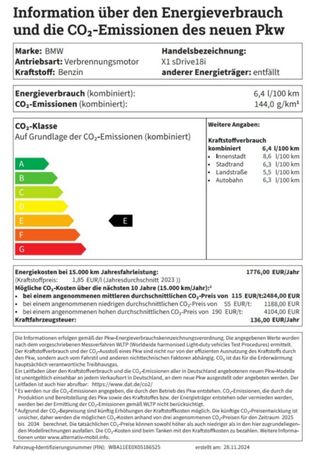 BMW X1 sDrive18i 100 kW image number 15