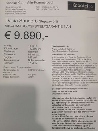 Dacia Sandero Stepway 90 66 kW image number 24