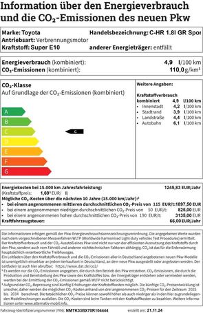 Toyota C-HR 1.8 Hybrid 90 kW image number 14