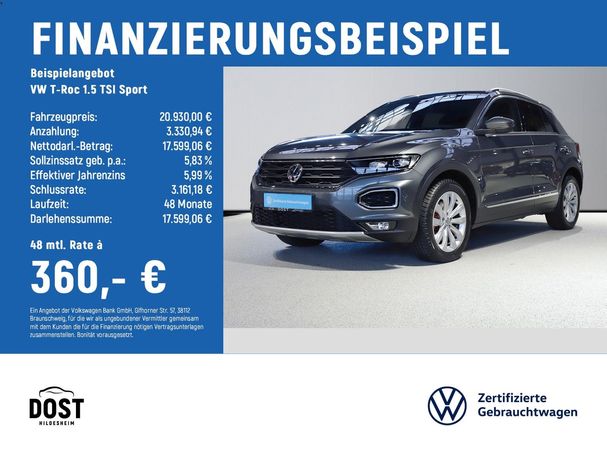 Volkswagen T-Roc 1.5 TSI Sport 110 kW image number 5