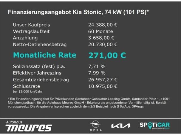 Kia Stonic 1.0 T-GDi 74 kW image number 5