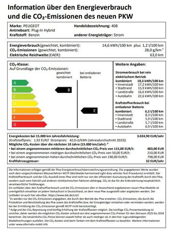 Peugeot 408 165 kW image number 16