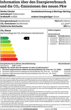 Citroen e-Berlingo 100 kW image number 16