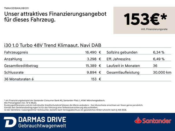 Hyundai i30 1.0 Trend 88 kW image number 6