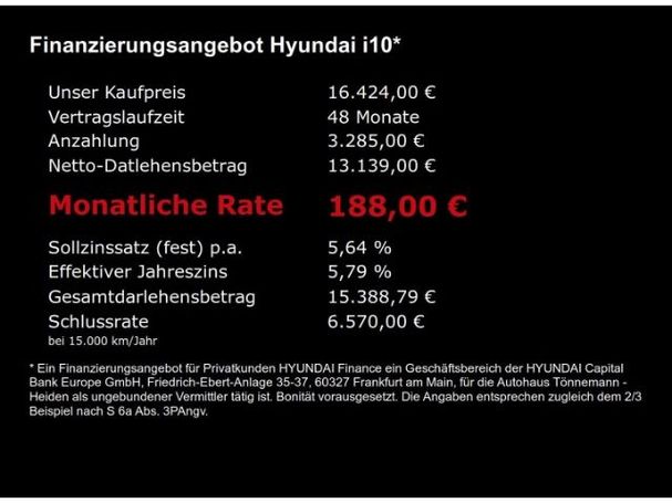 Hyundai i10 Trend 58 kW image number 5