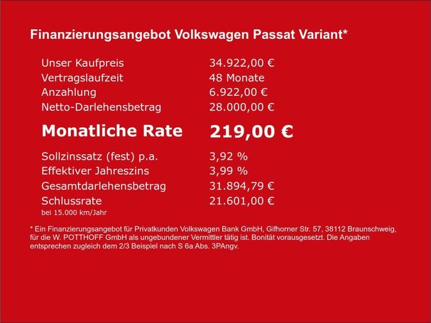 Volkswagen Passat Variant 1.5 eTSI Business DSG 110 kW image number 1