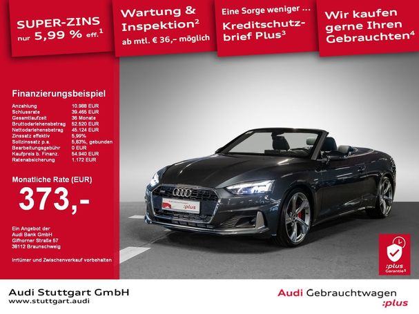 Audi A5 40 TFSI quattro S tronic Cabrio Advanced 150 kW image number 4