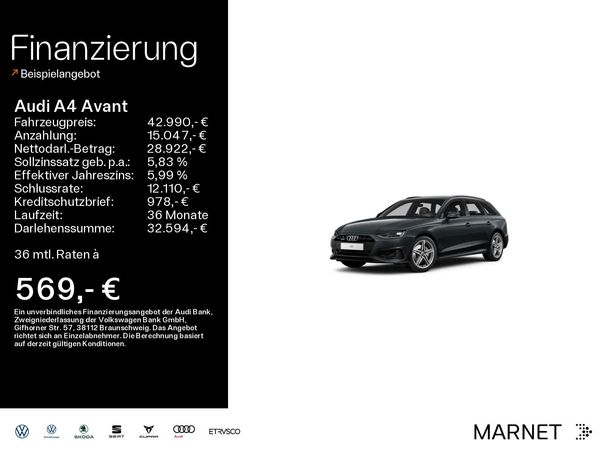 Audi A4 40 TDI quattro Avant Advanced 150 kW image number 5