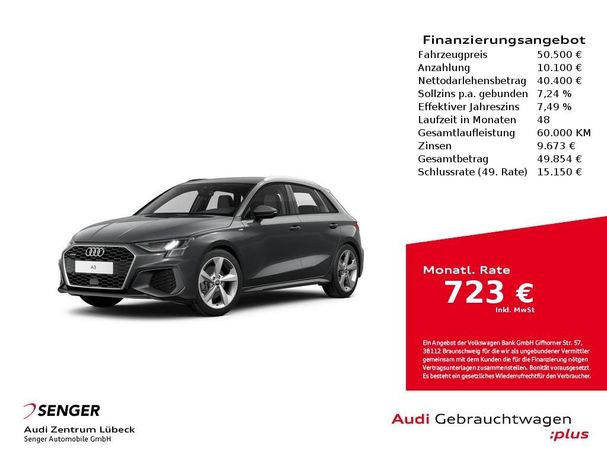 Audi A3 40 TFSI quattro S-line Sportback 140 kW image number 3