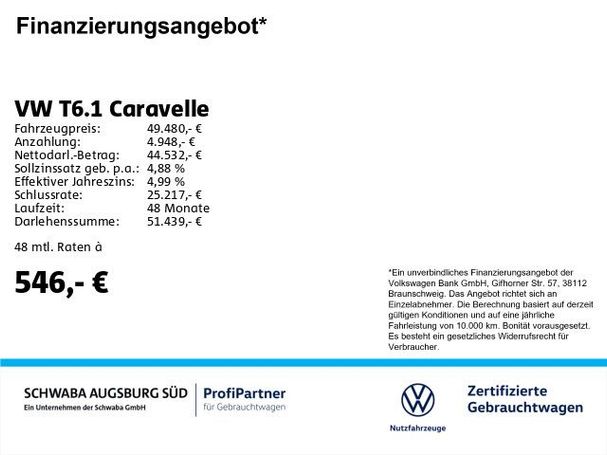 Volkswagen T6 Caravelle DSG Comfortline 110 kW image number 4