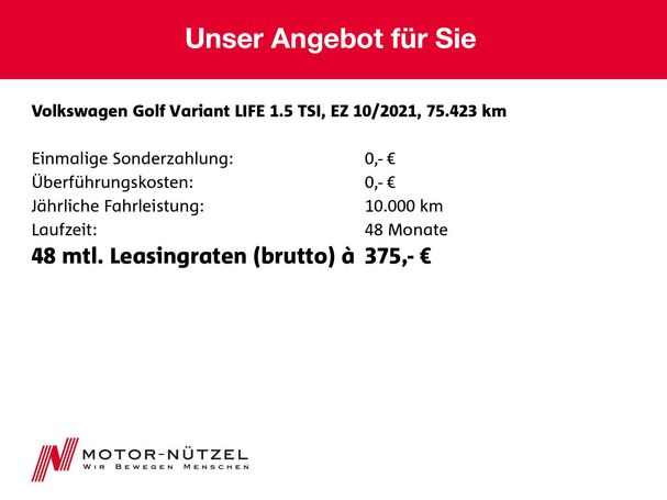 Volkswagen Golf Variant 1.5 TSI 110 kW image number 20