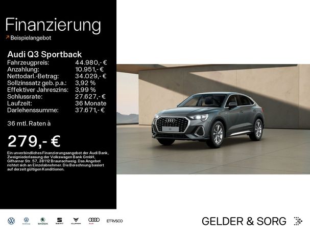 Audi Q3 45 TFSIe S-line Sportback 180 kW image number 8