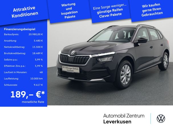 Skoda Kamiq 1.0 TSI Ambition 70 kW image number 1