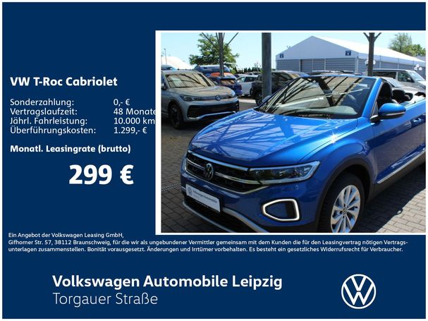 Volkswagen T-Roc Cabriolet 1.5 TSI DSG 110 kW image number 4