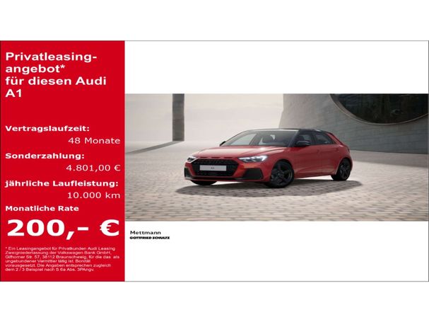 Audi A1 25 TFSI Sportback Advanced 70 kW image number 5