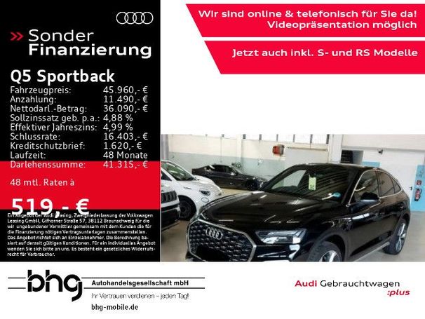 Audi Q5 45 TFSI quattro S tronic S-line Sportback 195 kW image number 5