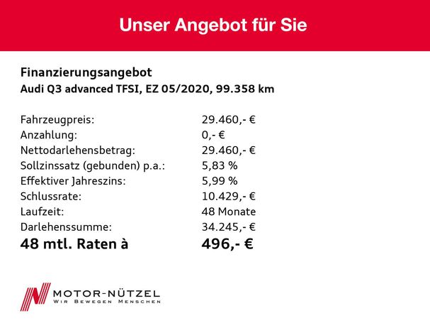 Audi Q3 45 TFSI Advanced 169 kW image number 18