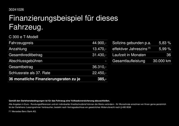 Mercedes-Benz C 300 e T AMG Line 230 kW image number 21