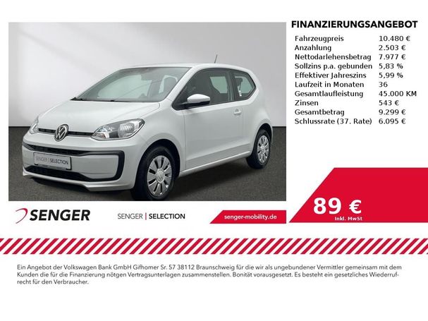 Volkswagen up! 1.0 48 kW image number 1