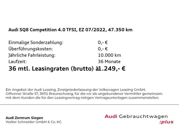 Audi SQ8 4.0 TFSI quattro 373 kW image number 5