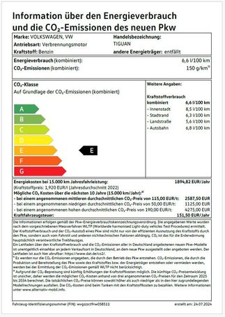 Volkswagen Tiguan 1.5 eTSI Life DSG 110 kW image number 11