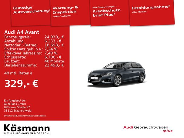 Audi A4 35 TFSI Avant Advanced 110 kW image number 4