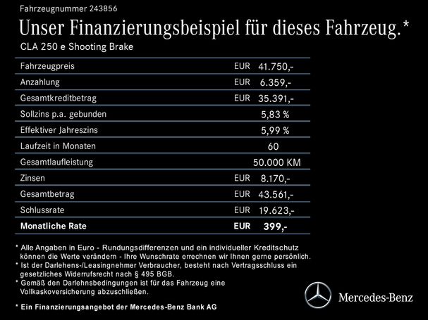 Mercedes-Benz CLA 250 Shooting Brake e 160 kW image number 10