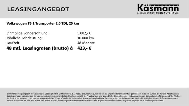 Volkswagen T6 Transporter 110 kW image number 5