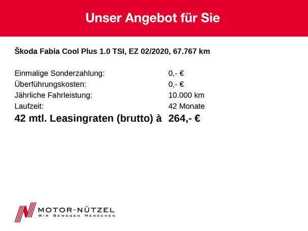 Skoda Fabia Combi 1.0 TSI 70 kW image number 3