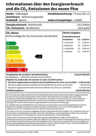 Volkswagen T-Cross 1.0 TSI DSG Life 85 kW image number 19