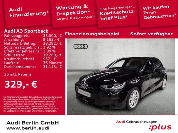 Audi A3 30 TDI Sportback Advanced 85 kW image number 4