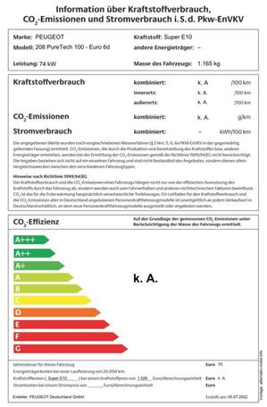 Peugeot 208 PureTech 100 Active 74 kW image number 20