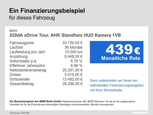 BMW 520d Touring xDrive 140 kW image number 15