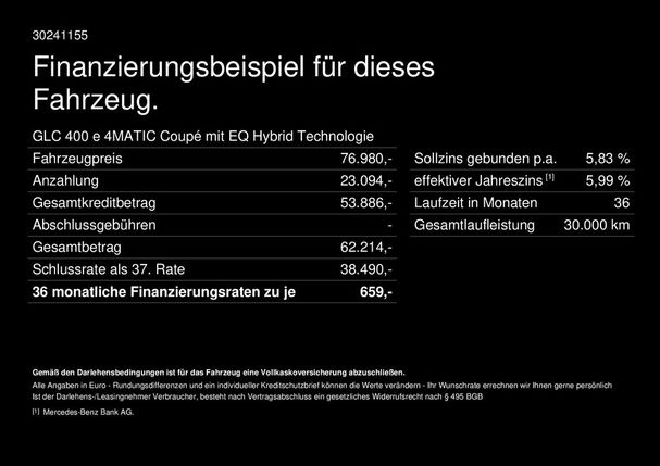 Mercedes-Benz GLC 400 e 280 kW image number 18