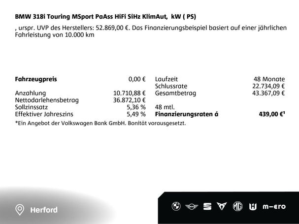 BMW 318i Touring 115 kW image number 4