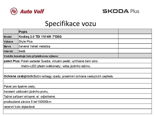 Skoda Kodiaq 2.0 TDI 4x4 Style 110 kW image number 5