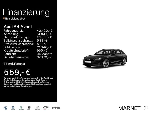 Audi A4 40 TDI quattro Avant Advanced 150 kW image number 5