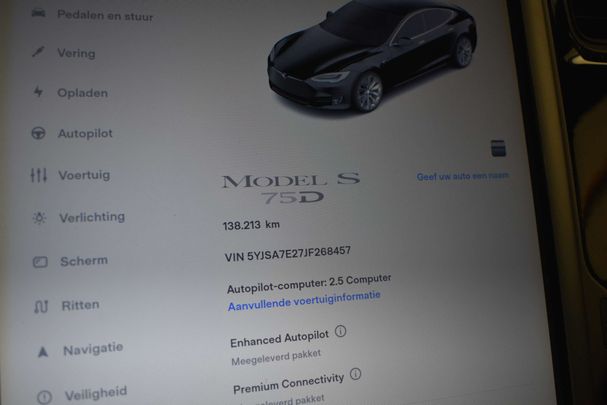 Tesla Model S 75D AWD 245 kW image number 20