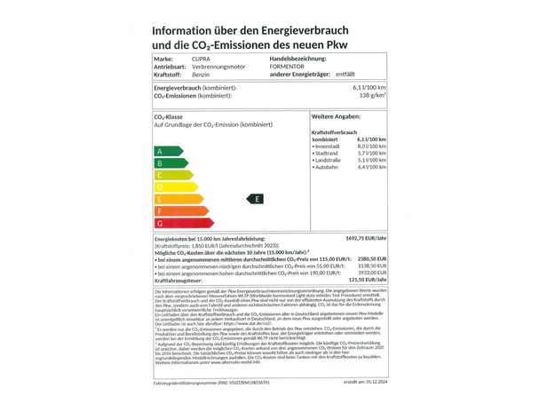 Cupra Formentor 1.5 eTSI DSG 110 kW image number 27