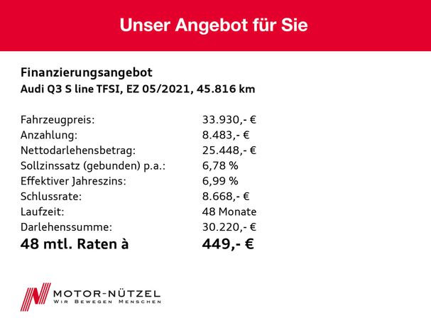 Audi Q3 40 TFSI S-line 140 kW image number 18