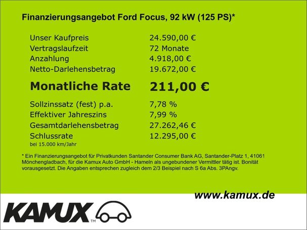 Ford Focus 1.0 92 kW image number 12