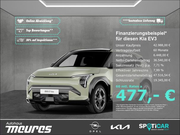 Kia EV3 kWh GT-Line 150 kW image number 1