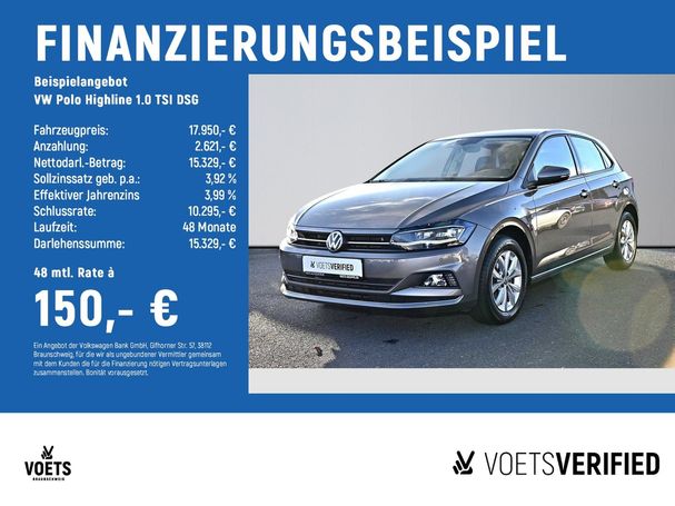 Volkswagen Polo 1.0 TSI DSG Highline 85 kW image number 5