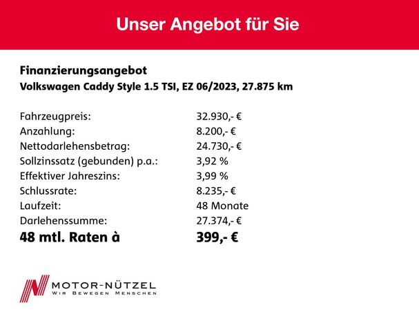 Volkswagen Caddy 1.5 TSI DSG 84 kW image number 9