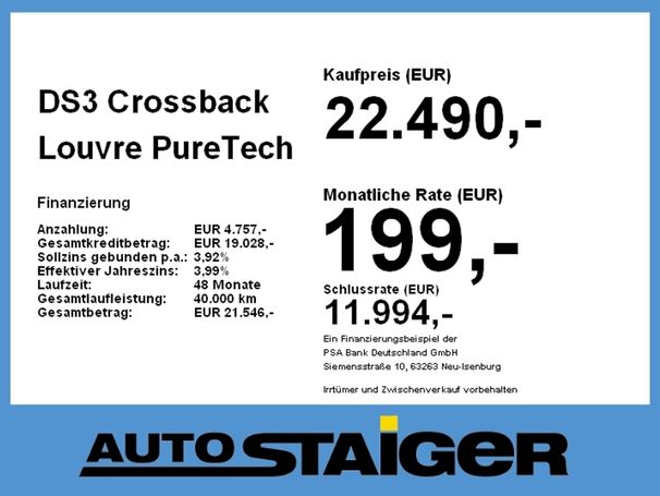 DS Automobiles 3 Crossback PureTech 130 Louvre 96 kW image number 5