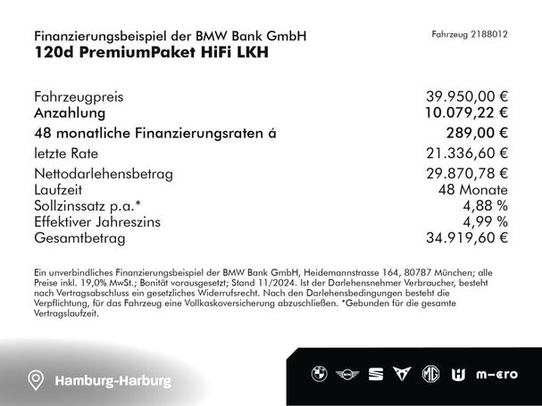 BMW 120d 120 kW image number 5