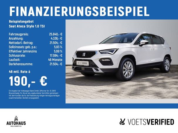 Seat Ateca 1.0 TSI Style 81 kW image number 6